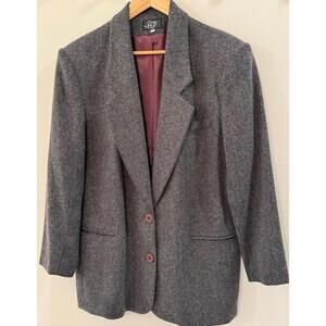 Women’s Gray Wool Blazer Size XL